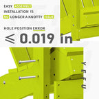 YEFU Plastic Adirondack Chairs Weather Resistant, Patio Chairs 5 Steps Easy Installation, Like Real Wood, Lawn, Outside, Garden Chairs (Kelly Green)