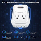 200W Car Power Inverter DC 12V to 110V AC Inverter with PD 65W/30W USB C & 2 QC 18W USB Ports & 2 AC Outlets,Car Pluɡ Adapter Outlet for Laptop/Phone/Road Trip