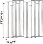 J&HYBBQ 1pcs Premium 7.8mm Stainless Steel Grill Grates – Compatible with Bull Angus, Brahma, Outlaw & More – Non-Stick, BullGrate19-7.8mm0Mbarlpc