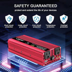 Car Vehicle Power Inverter 800W/2000W(Peak)DC-AC 12V-110V Converter Power Supply