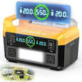 550W Power Station Compatible with Dewalt: LIVOWALNY Portable Generator DC 20V to AC 110-120V, Pure Sine Wave Power Inverter Battery Adapter Phone Charger 2 USB-A & 1 Type-C & 2 AC Outlet (Tool Only)