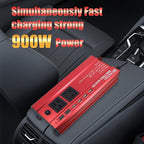 HITRENDS 900W Car Power Inverter 12V to 110V, DC to AC Converter with 4 USB Ports (24W Quick Charge) & 2 AC Outlets, for Camping, RV, Laptop, CE, FCC and ROHS Certified