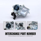 XR70 CRF70 Carburetor Compatible With Honda XR70R 1997-2003 CRF70 XR70 1997-2005 CRF70F 2004 2005 2006 2007 2008 2009 2010 2011 2012 Replace 16100-GCF-672 with Air Filter Fuel Valve Petcock