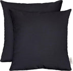 RSH DECOR: Sunbrella Play Square Throw Pillows Set of 2 | 17" x 17" | Water and Fade-Resistant Performance Fabric | Outdoor Pillow Covers with Down-Alternative Inserts | Play Navy