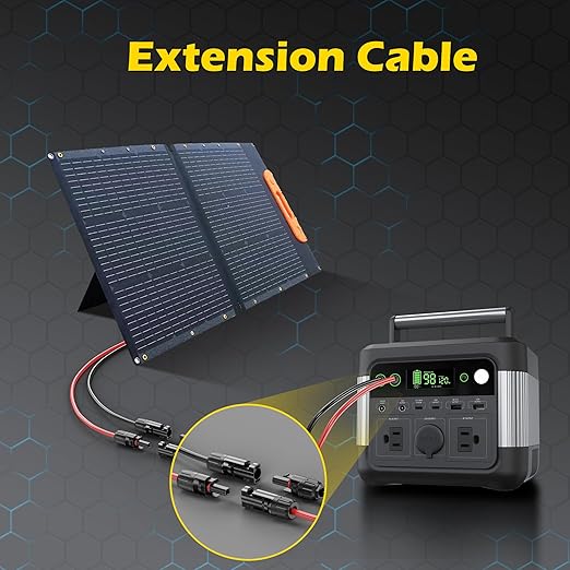 6Ft Solar Cable Solar Extension Cable,12AWG SolarPanel Extension Cable with Female and Male Connectors,Waterproof SolarExtensionCable Kit (Red and Black).