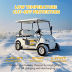 Power Queen LiFePO4 Battery 36V 100Ah, Bluetooth Lithium Battery 15000+ Cycles, Group 8D,Low Temp Protection for 36V-72V Electric Outboard Motors, Marine, Golf Cart E-Z-GO TXT, Off-Grid, Home Energy