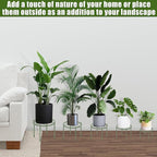 Metal Plant Stands, Anti-Rust Iron Flower Pot Stand, Heavy Duty Plant Pot Shelf, Decoration Racks for Home Indoor and Outdoor 10 Pcs (Green)