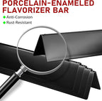 GasSaf 21.5 Flavorizer Bar, 27 Grill Burner for Weber Spirit 200, E-210, S-200, S-210, E-210NG (Side Control), Spirit 500, Genesis Silver A, Grill Insert Replacement Parts for Weber 7534 7535 7507