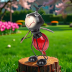 Solar Garden Statue Ladybug Decor,Outdoor Decorative Tabletop Lanterns,Outdoor Ladybug Figurines Decorations for Patio Yard Lawn Ornaments,Birthday Gifts for Mom Women Grandma