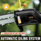 Cordless Pole Saw 8-Inch Compatible with Dewalt 20V MAX Battery, Electric Pole Saws for Tree Trimming Battery Powered, Extension Up to14.2-Feet Pole Chainsaw (Battery not Included)
