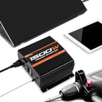 POTEK 1500W Power Inverter Dual AC Outlets 12V DC to 110 V AC Car Inverter