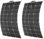 1000 Watt Flexible Solar Panel for RV, 2 × 500 Watt 12 Volt Solar Power Panel Kit Photovoltaic Module Monocrystalline Solar Panels for Camping Off Grid Car Battery Charging Boat
