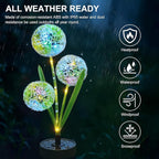 Solar Flowers Lights - Upgraded Outdoor Dandelion Flowers Lights, 7-Color Changing & Waterproof Outdoor Solar Lights for Garden, Patio, Backyard,Party and Office (Dandelion, 2)