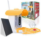 Bird Feeder with Camera, Smart Bird Cam with AI Identify BirdSpecies, Auto Record BirdVideo, Instant Notifications, 2K Video Live Stream Camera with Solar Panel for Birds Lover