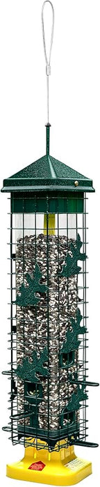 Squirrel Solution200 Squirrel-proof Bird Feeder w/6 Feeding Ports, 3.4-pound Seed Capacity, Free Seed Funnel