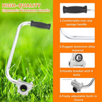 String Trimmers Handle, Ergonomic Trimmer Grip, Weedeater Handle with Bracket Clamp, for Lawn Care, Landscaping, Yard Trim