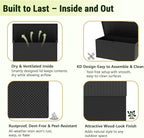 Outdoor Storage Box, 260 Gallon Deck Box Outdoor Storage Bench Outside Waterproof Resin Storage Bench, Lockable Patio Cushions, Garden Tools Storage For Furniture, UV Resistant(Black)