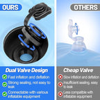 2pcs Pool Air Pillows for Above Ground Pools - 4ft Dia. Winter Closing Winterizing Kit with Ropes, Thicken PVC Ice Equalizer Support, Swimming Pool Patio Furniture Cover Airbag