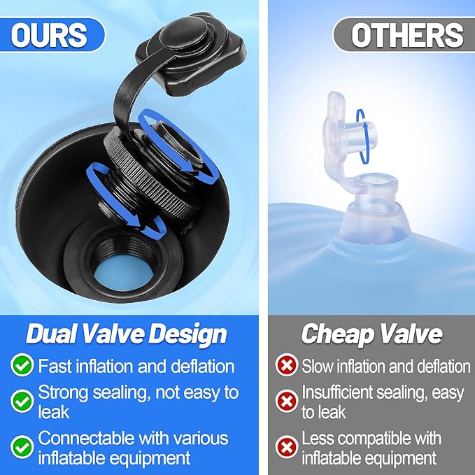 3pcs Pool Air Pillows for Above Ground Pools - 4ft Dia. Winter Closing Winterizing Kit with Ropes, Thicken PVC Ice Equalizer Support, Swimming Pool Patio Furniture Cover Airbag