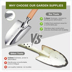 Kynup Gardening Tools, Garden Tools Set-9 Piece, Garden Hand Tool Kit with Cultivators, Thickened Stainless Steel, Rust-Proof, Gardening Supplies, Garden Stuff, Gifts for Women