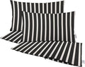 RSH DECOR: Sunbrella Pillow Covers Set of 4 | Covers Only - 20" x 12" | Outdoor Lumbar Pillow Covers Crafted with Sunbrella Performance Fabric | Shore Classic