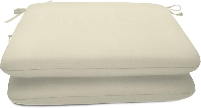 Sunbrella Patio Cushions - (2 Pack) - 20" W x 20" L x 2.5" T, Outdoor Chair Cushion with Comfort, Style & Durability Designed for Outdoor Living - Made in The USA