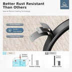 MFSTUDIO 5 Pieces Patio Conversation Sets, 7 Seats Metal Patio Furniture Sets with 1 x 3-Seat Sofa, 2 x Sofa Chairs, 2 x Ottoman, All Weather Steel Patio Sets with 5.75inch Grey Cushion for Garden