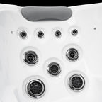 Excellence Outdoor Hot Tub, FIts 4 Adults, Indoor Outdoor Hot Tub, 41 Jets, Cover Included, Lounger Spa, Bluetooth Stereo, LED Water Fall, Wellness Tool, Aqualife by Strong Spas