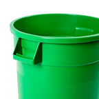 PRO&Family 20 Gallon Trash Can with Lid Round Ingredient Storage Containers Recycling Bin Kitchen Garbage Can Office Garbage Can Trash Barrel Plastic Barrel Yard Waste Bin Outdoor Trashcan (2, Green)