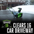 EGO POWER+ 21" Electric Snow Blower, Cordless Steel Auger, Includes (2) 56V 7.5Ah Batteries and Dual Port Charger - SNT2114