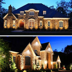 ZUCKEO Low Voltage Landscape Lights 5W LED Landscape Lighting 12V 24V Outdoor Spotlights Waterproof Garden Decorative Landscaping Warm White Lights for Patio Garden Pathway Floor Yard Decor(6 Pack)