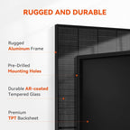 RICH SOLAR 250 Watt 24 Volt 16BB Cell Monocrystalline Solar Panel N-Type Cells High Efficiency Solar Module for RV Trailer Camper Marine Off-Grid All Black