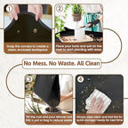 LASZOLA 45 pcs Repotting Set with Potting Mat Tiny Tools for Indoor Plants Succulents, Gardening Bag Kit with Waterproof Tray and Mini Tools, Ideal for Soil Replacement Seedling Transplanting, Black