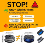 4 Pack String Trimmer Replacement Spool Cap for Greenworks, Weed Wacker String Parts Trimmer Line Cap Covers Compatible with Greenworks Cordless Weed Eater