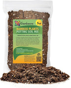GARDENERA Premium Bamboo Potting Soil Mix - (20 Quarts Bag)