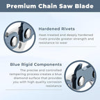 14" Chainsaw Chain Replacement for SKIL CS4555-10 40v Chainsaw,SCN1400 Chainsaw Blade 52 Drive Links 0.043" Gauge 3/8" LP Pitch (3 Pack)