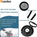 Recoil Starter Assembly 951-14151 for MTD Craftsman Troy Bilt Cub Cadet Remington Snow Blower fits Troy Bilt Storm 2410 2420 2620 2690 Snow Blower Replace 751-14151 751-10658 951-10658