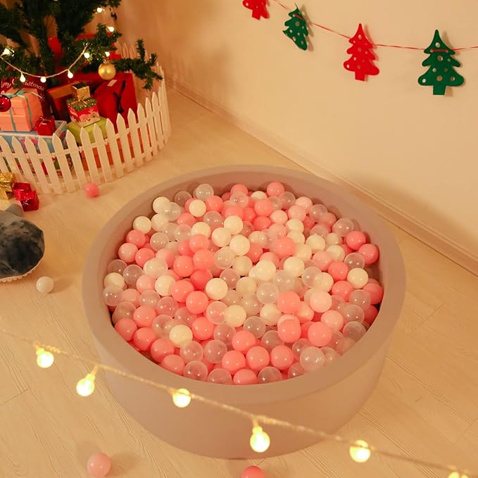 GOGOSO Ball Pit Balls Crush Proof Non-Toxic Plastic Balls Babies Kids Toy Bulk Pack 170pcs 2.2inchs