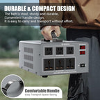 8000W Voltage Auto Converter Transformer, Heavy Duty Step Up/Down Power Converter 110/120/220/240V with 3 US Outlets,3 Universal Outlets,LED Display,w/US Standard Power Cord Circuit Breaker Protection