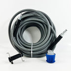 5800PSI/400Bar Ultra Flexible Pressure Washer Hose for Bosch Home Cleaning, 5M-30M High Pressure Extension Tube with Quick-Connect Adapter,(Red/Blue/Yellow/Green/Grey/Orange/Light Blue)(Grey,50FT)