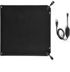HeatTrak Heated Snow Melting Mat with Power Unit - Heated Outdoor Mats for Walkways - Electric Snow Melting Mats for Decks and Sidewalks - No-Slip Snow and Ice Melt Heated Sidewalk Mat (30” x 30")