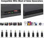 Portable Solar Panels 30W Foldable Solar Panels Charger ETFE Solar Panel with DC USB-C and USB-A IP68 Waterproof for Small Power Station Mobile Phones RV Travel Outdoor Camping