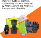 WOLF Polyurethane Palm Coated Nylon Shell Work Gloves, Construction, Mechanic, Warehouse, Yard Work, Gardening