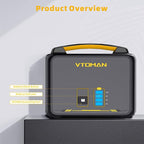 VTOMAN Jump600X 600W Portable Power Station with 640Wh Extra Battery, 939Wh Solar Generator LiFePO4 Battery, Peak 1200W AC Outlet, PD 60W USB-C, 3x12V/10A DC for Outdoor Camping, Off-grid, Home Backup
