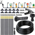 360° Adjustable Drip Irrigation System 32.8FT Garden Watering System with 10 Nozzles, Garden Irrigation System, Greenhouse Accessories, Atomizing System for Yard, Lawn, Plants, 5/16 in Hose