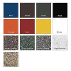 42 Gallon Round 100% Recycled Plastic Indoor or Outdoor Commercial Trash Can with Easy Access Swing Top Lid | Great for Schools and Businesses - White