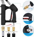 30" Pressure Washer Surface Cleaner Max with 4 Wheels, Stainless Steel Commercial Surface Cleaner for Pressure Washer, Dual Handle Power Washer Surface Cleaner for Concrete Driveway, 4500 PSI