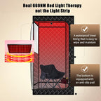 Smartmak Portable Sauna with Infrared 660nm Red Light Therapy Lamp for Home Relaxation, Personal Large Full Body Sauna Spa Tent, 185°F1500W High Power Hot Air Saunas, Folding Chair Indoor Use