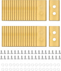 36Pcs Lawnmower Replacement Blades Fits for Mammotion Luba and Yuka All Series Robust Titanium Replacement Robotic Lawnmower Blades with Screws and Washers, Golden
