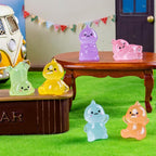 30 Pcs Mini Resin Dinosaur 6 Variety Tiny Animals Figures Miniature Little Small Figurines Bulk for Micro Fairy Garden Landscape Accessories Hide Crafts Decor